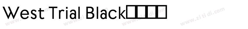 West Trial Black字体转换
